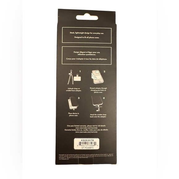 kate spade Phone Charm Bracelet in High Shine. Fits All Phones. - Picture 10 of 10